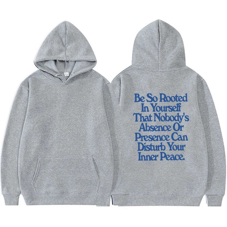Spring New Letter Pattern Printed Hooded Sweatshirt Unisex
