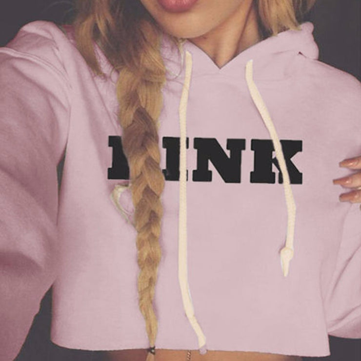 Women Oversized Hoodies Jumper Sweatshirt Female Pink