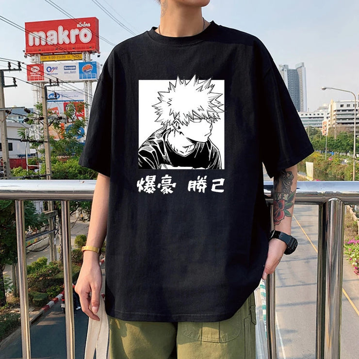 Anime My Hero Academia Printed Short Sleeve Casual Polyester