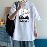 Anime My Hero Academia Printed Short Sleeve Casual Polyester