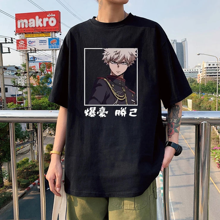 Anime My Hero Academia Printed Short Sleeve Casual Polyester
