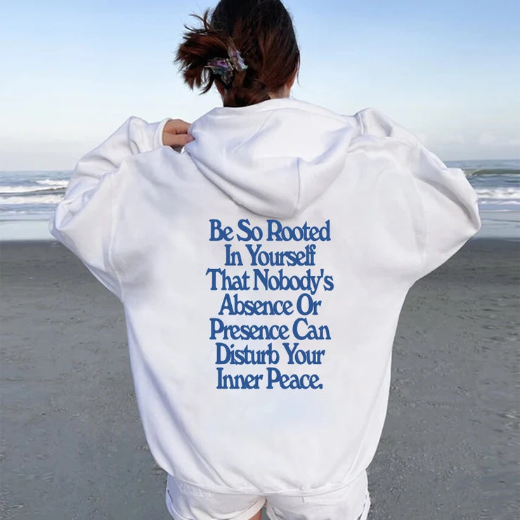 Spring New Letter Pattern Printed Hooded Sweatshirt Unisex