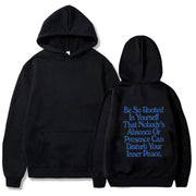 Spring New Letter Pattern Printed Hooded Sweatshirt Unisex