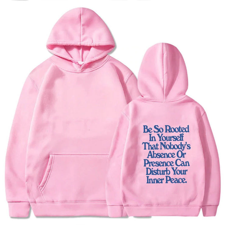 Spring New Letter Pattern Printed Hooded Sweatshirt Unisex