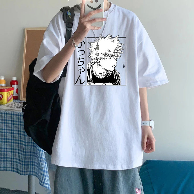 Anime My Hero Academia Printed Short Sleeve Casual Polyester