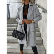 Loose Thin Woolen Coat INS Casual Fashion Overcoat for Women