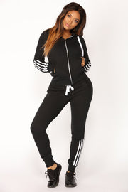 Pant Tops 2Pcs Set Women Ladies Tracksuit Crop Hoodies