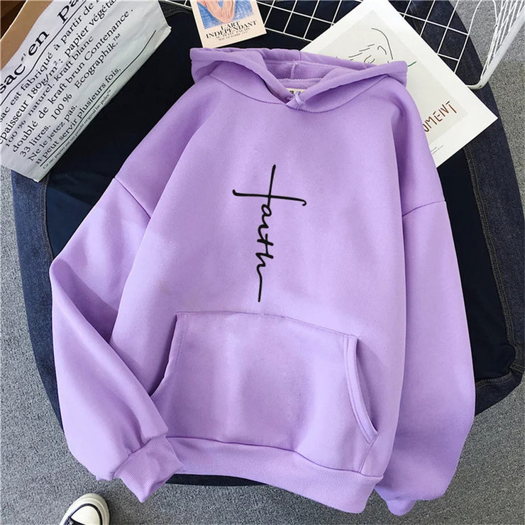 Spring New  Pattern Printed Hooded Sweatshirt Unisex Long