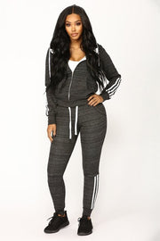 Pant Tops 2Pcs Set Women Ladies Tracksuit Crop Hoodies