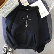 Spring New  Pattern Printed Hooded Sweatshirt Unisex Long