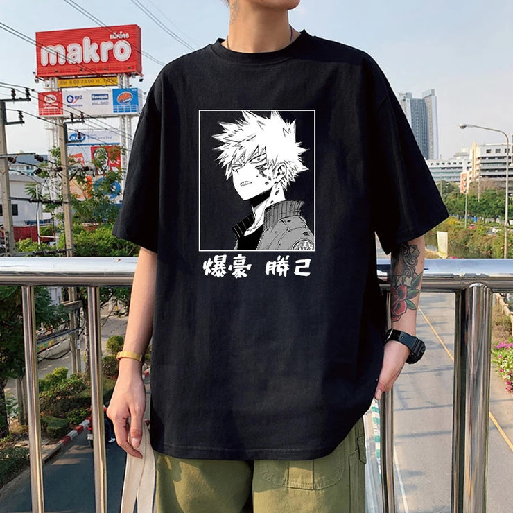 Anime My Hero Academia Printed Short Sleeve Casual Polyester